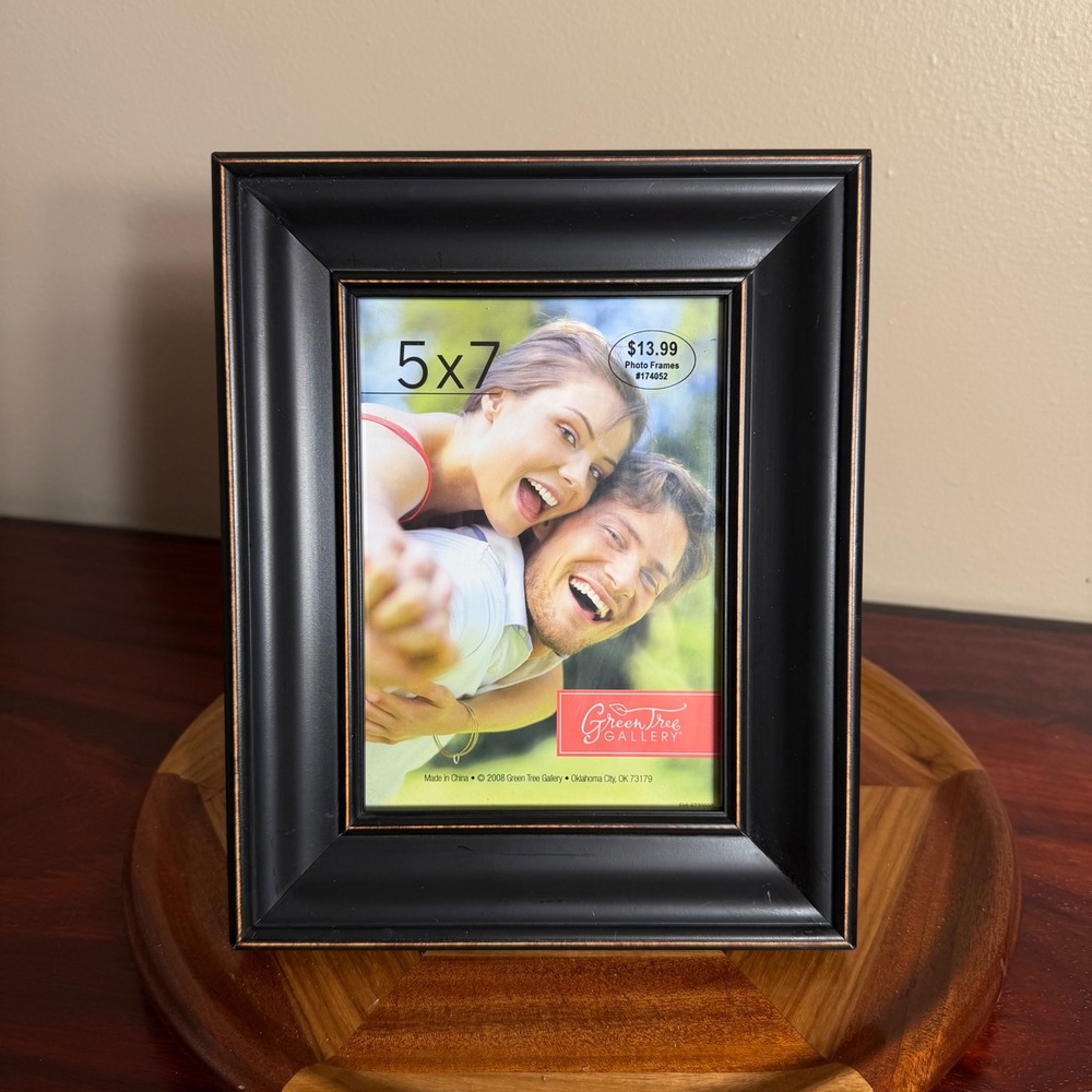 Green Tree Gallery 5x7 Black Copper Distressed Photo Frame 174052 Tabletop Wall